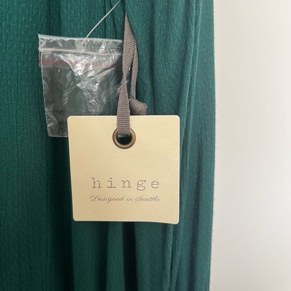 Green Long Sleeve Hinge Flowy Shirt XL - Picture 4 of 5